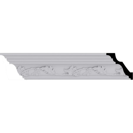 Ekena Millwork 3 1/8"H x 3 1/8"P x 4 1/2"F x 94 1/2"L, (6 1/4" Repeat) Southhampton Crown Moulding MLD03X03X04SO
